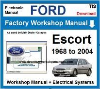 Ford Escort Service Repair Workshop Manual